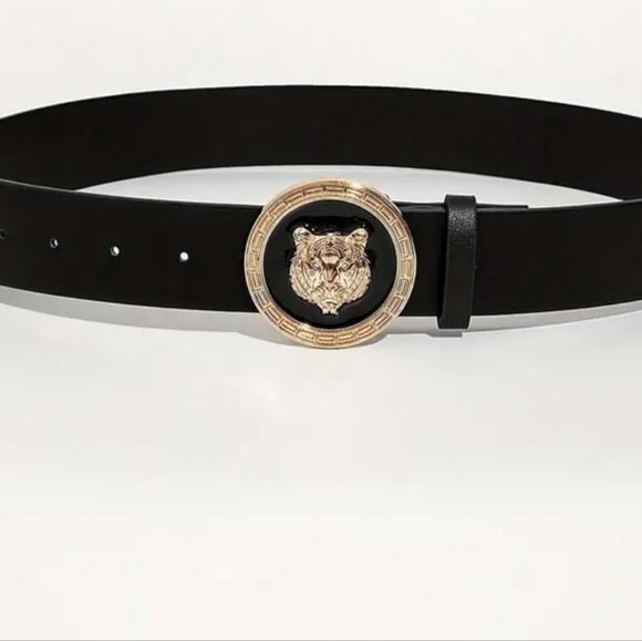 Tiger Head Buckle Belt - Picture 2 of 7